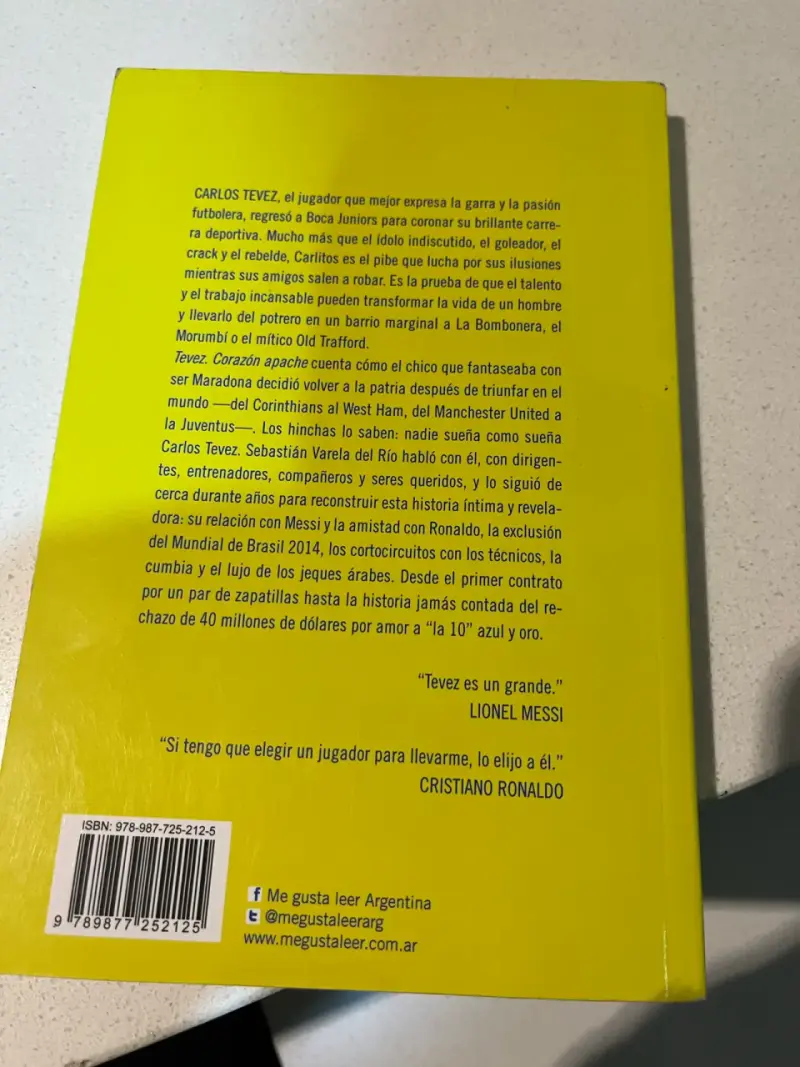 Libro 'Tevez: Corazón Apache' de Sebastián Varela - 1