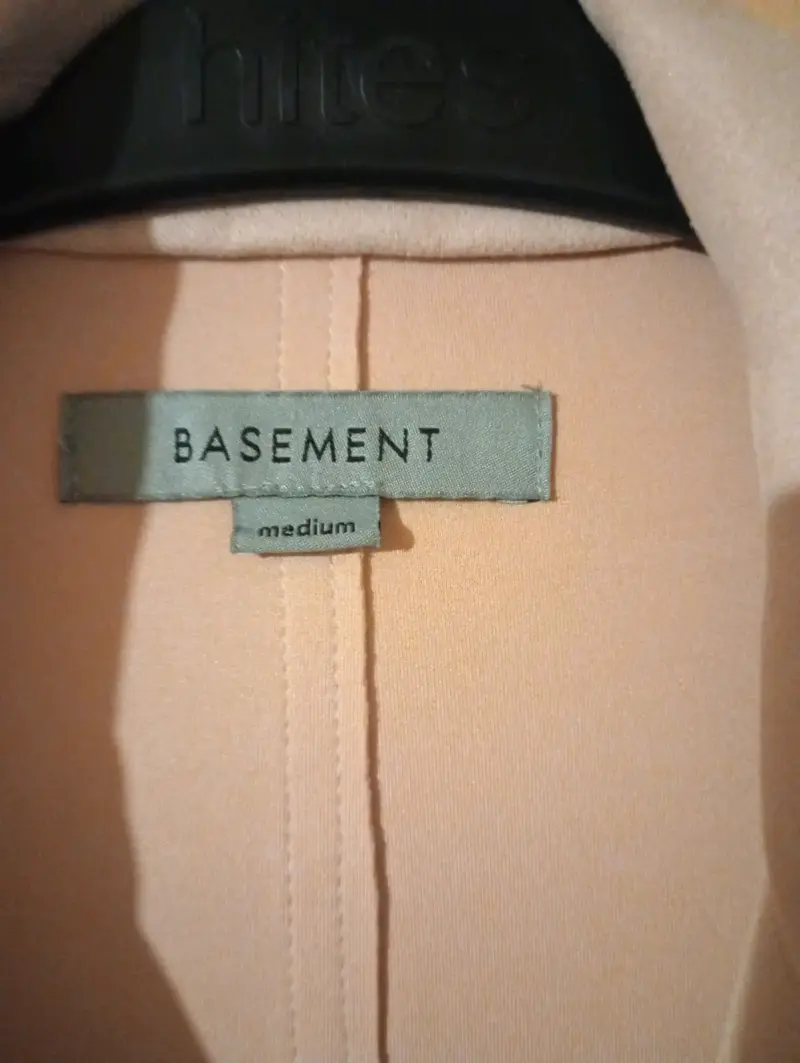 Abrigo beige Basement talla M - 1
