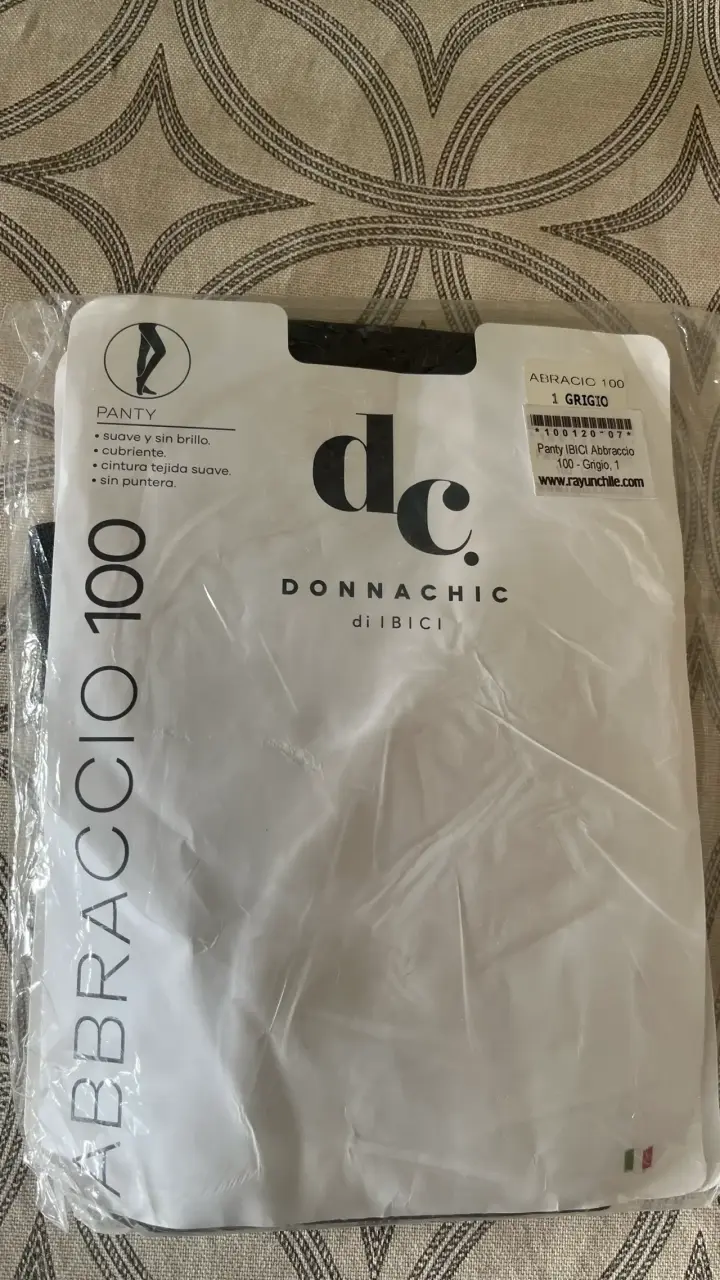 Panty gris Donnachic Abbraccio 100 Ibici