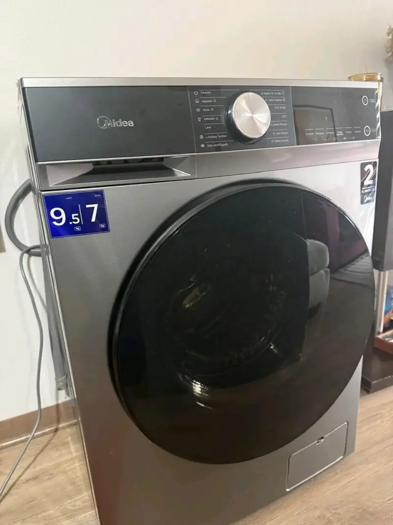 Lavadora secadora Midea 9.5 kg gris - 1