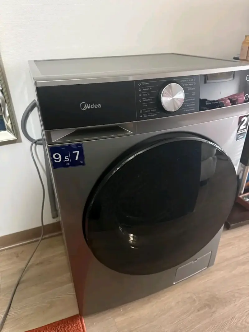 Lavadora secadora Midea 9.5 kg gris - 2