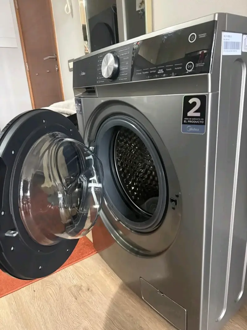 Lavadora secadora Midea 9.5 kg gris - 4