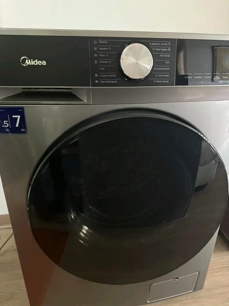 Lavadora secadora Midea 9.5 kg gris - 6