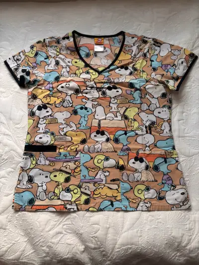 Uniforme clínico estampada Snoopy multicolor - miniatura 1