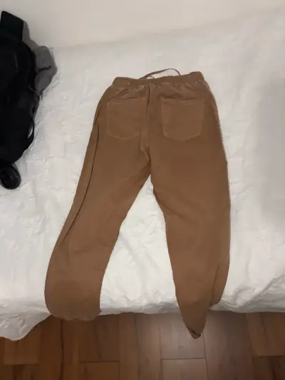 Pantalones jogger marrones para mujer - miniatura 3