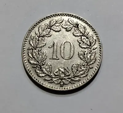 Moneda suiza de 10 Rappen nickel 1934 - miniatura 2