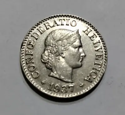 Moneda suiza de Nickel 1937 - miniatura 1