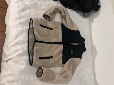 Chaqueta polar bicolor con cierre - miniatura 1