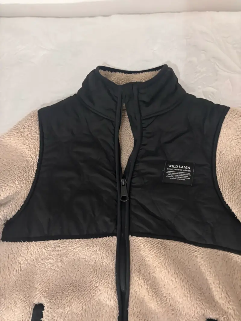 Chaqueta polar bicolor con cierre - 2