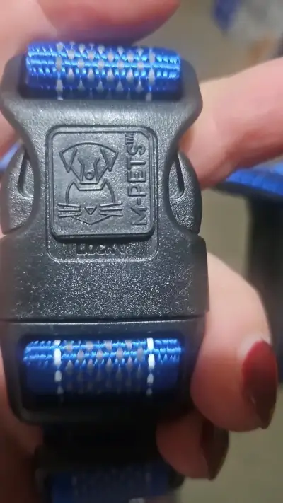 Arnés para perro M-Pets azul resistente - miniatura 1