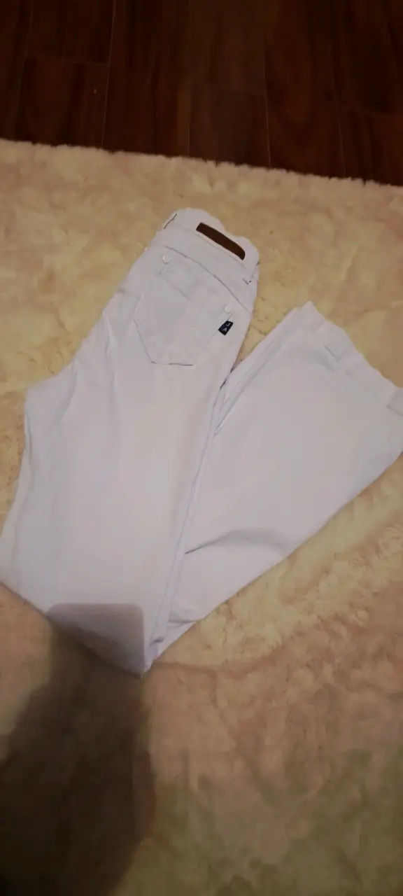 Pantalones blancos casuales para mujer - 2