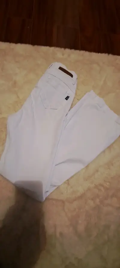 Pantalones blancos casuales para mujer - miniatura 2