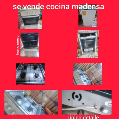 Cocina a gas con horno nuevo y 4 quemadores - miniatura 2