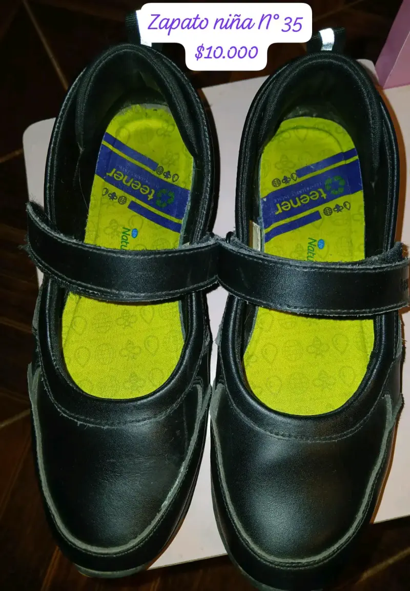 Zapatos escolares para niña número 35