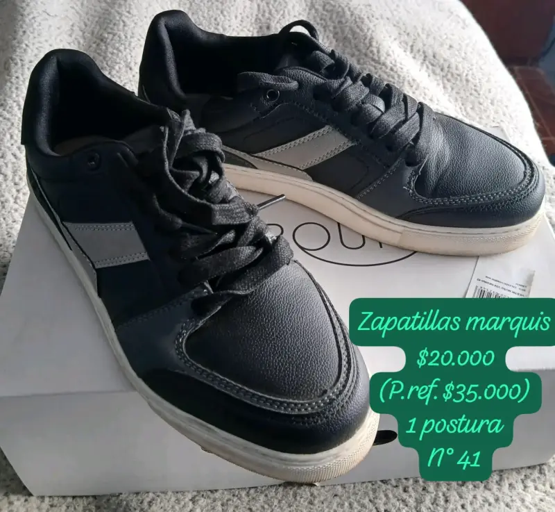 Zapatillas negras Marquis talla 41