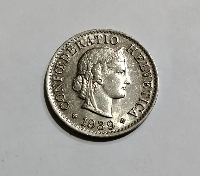 Moneda suiza de 1939 Confederatio Helvetica - 2