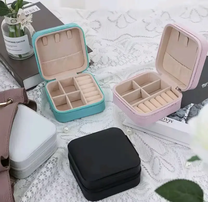 Estuche organizador de joyas portátil - 2
