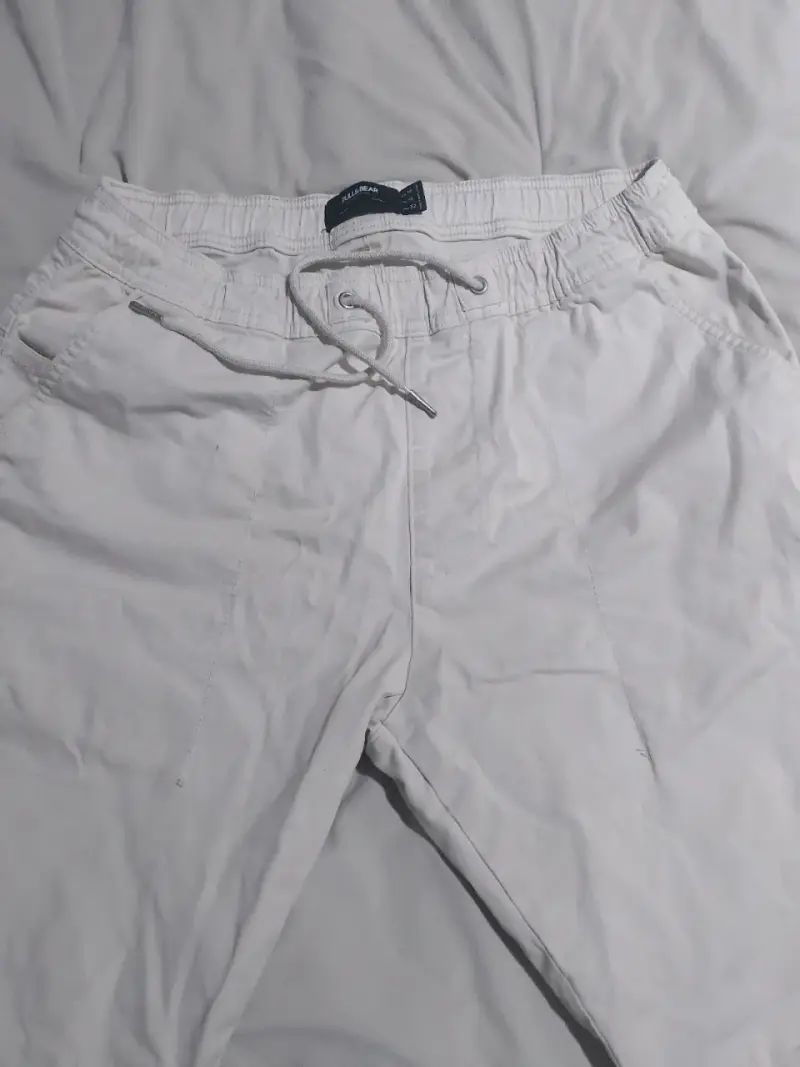 Pantalon blancos Pull&Bear talla M - 2