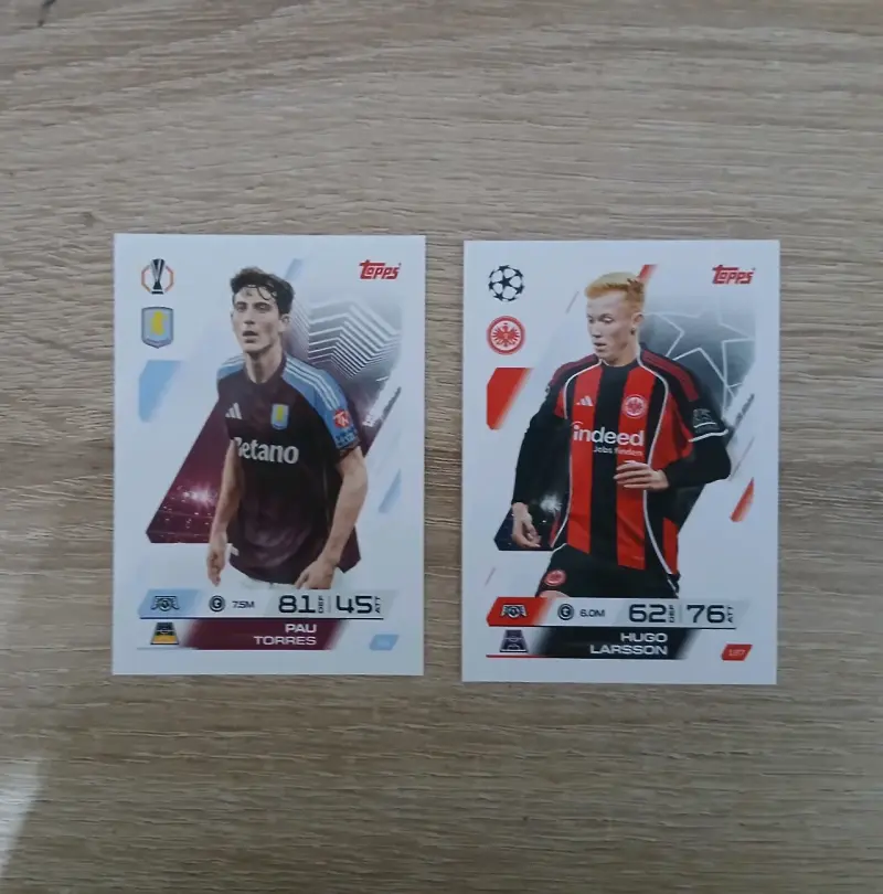 Tarjetas coleccionables de fútbol Topps
