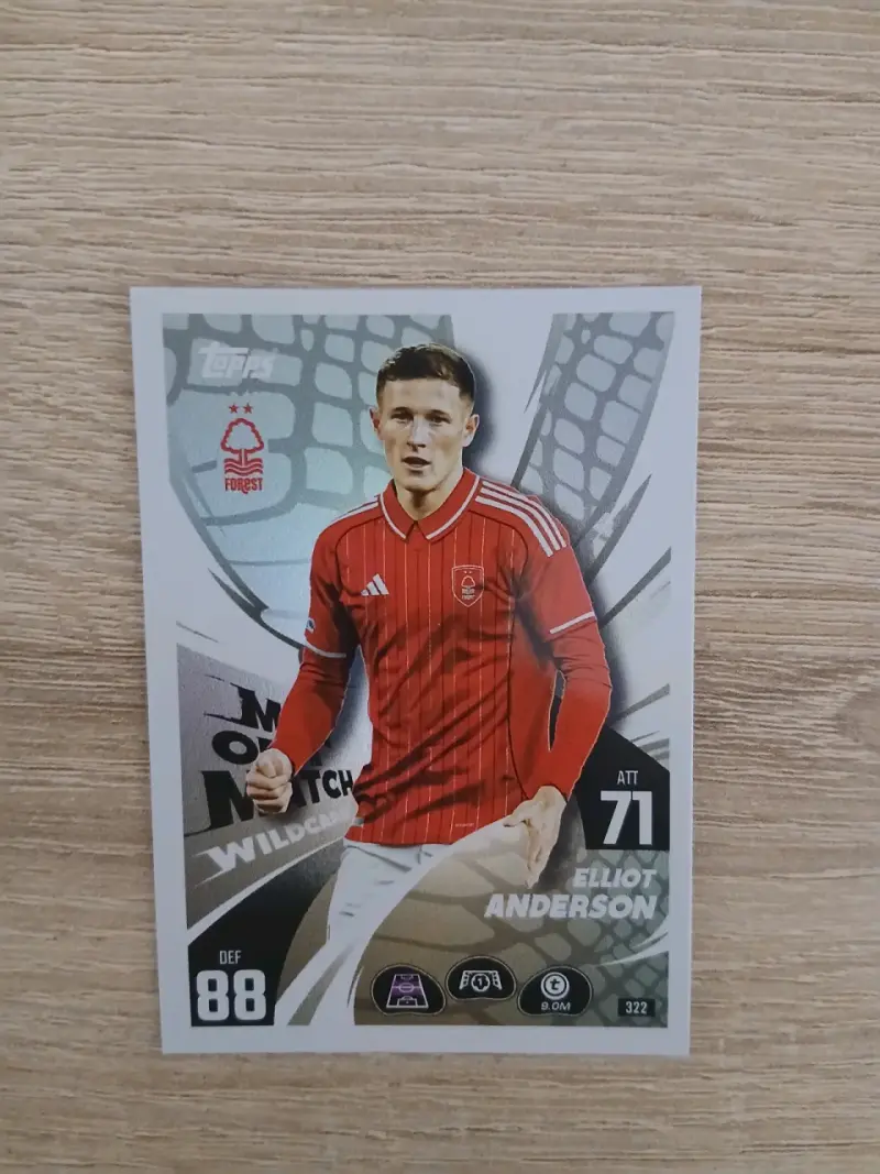 Tarjeta de fútbol Topps Match Attax - 1