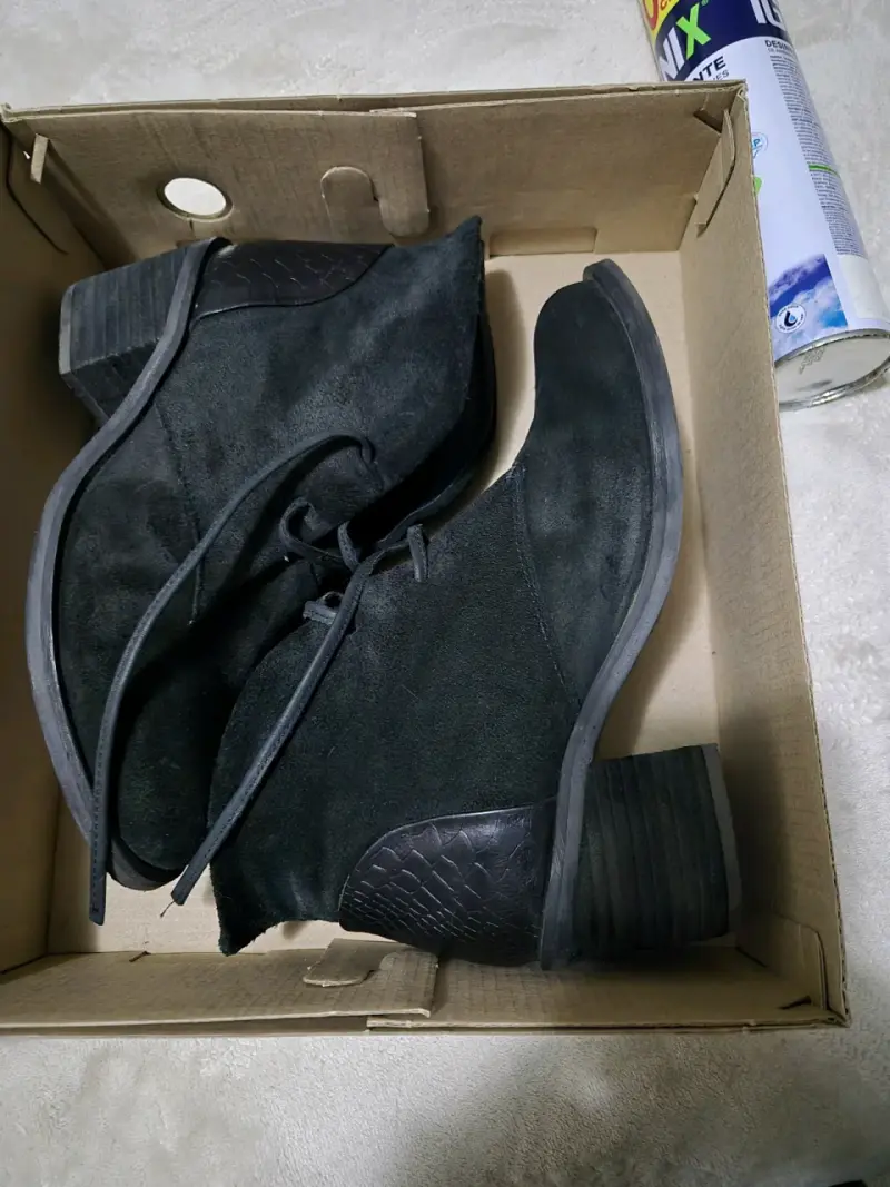 Botines negros de gamuza para mujer - 3