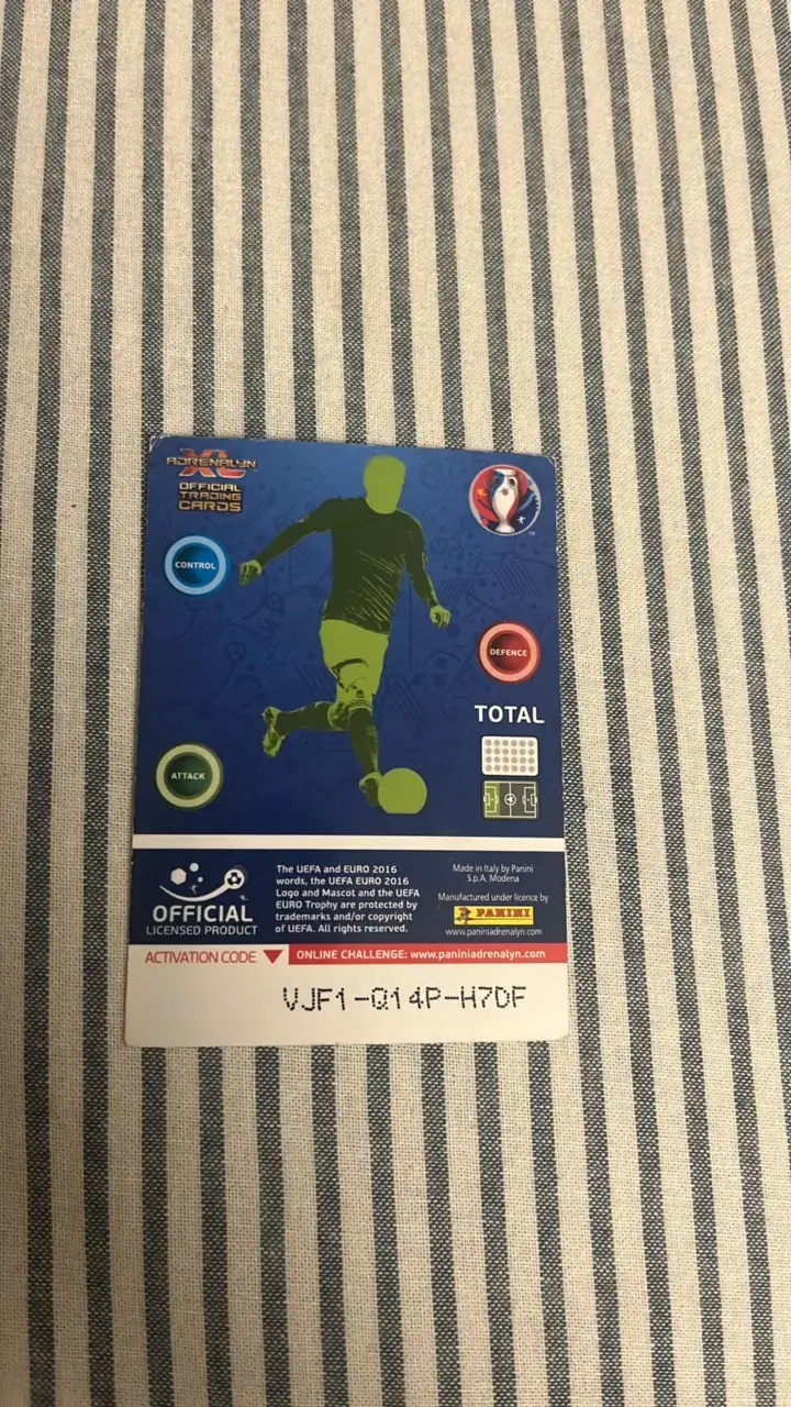 Tarjeta coleccionable Wayne Rooney Euro 2016 - 2