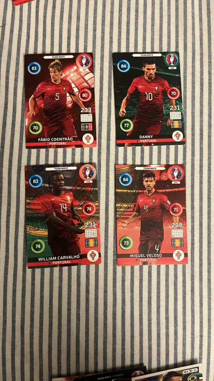 Set de cartas de fútbol Euro 2016 Portugal - 1