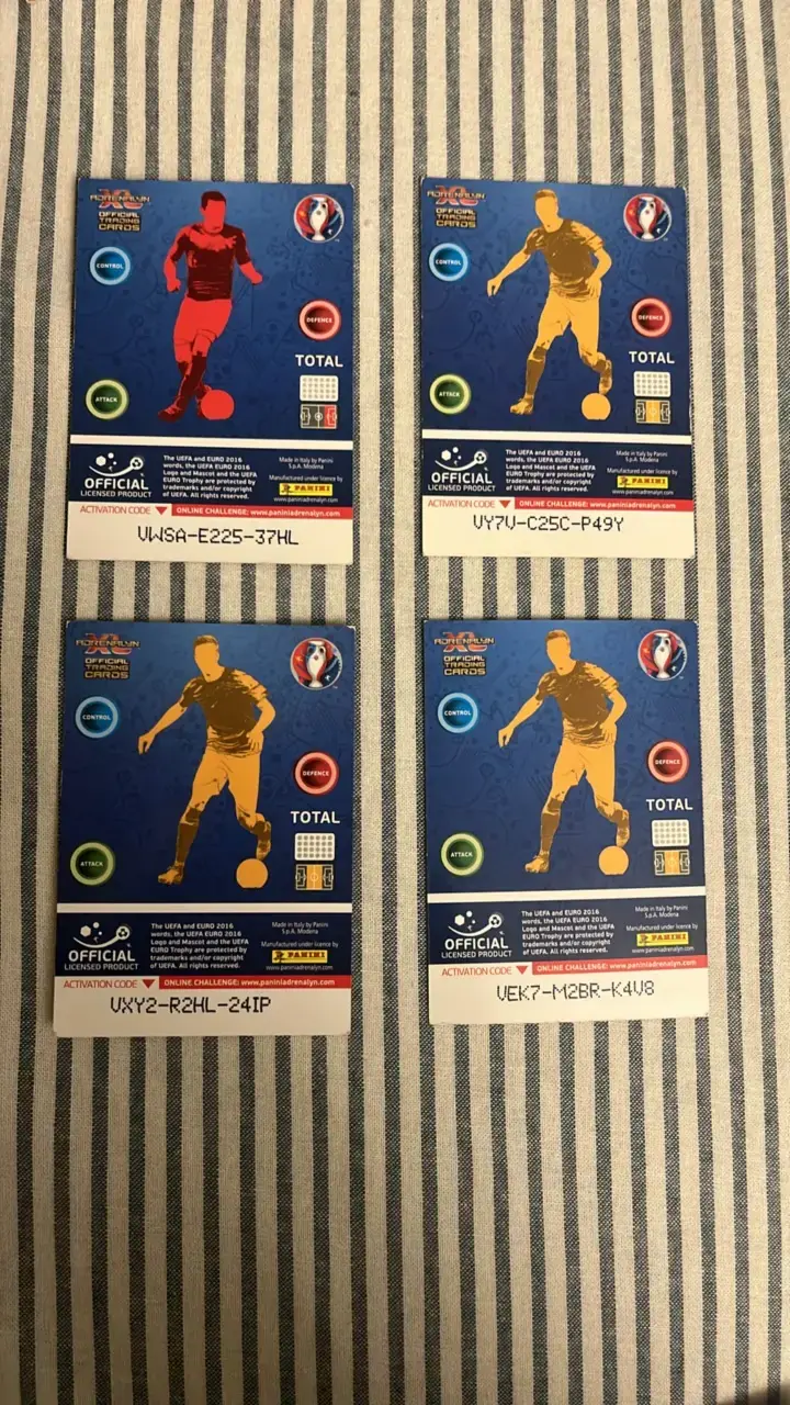 Set de cartas de fútbol Euro 2016 Portugal - 2