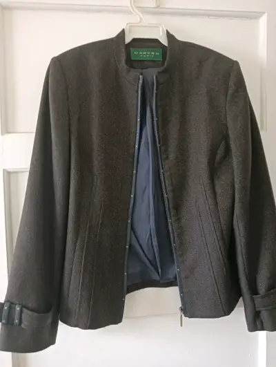 Chaqueta Carven Paris gris elegante - miniatura 1