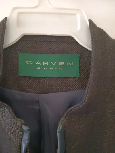 Chaqueta Carven Paris gris elegante - miniatura 2