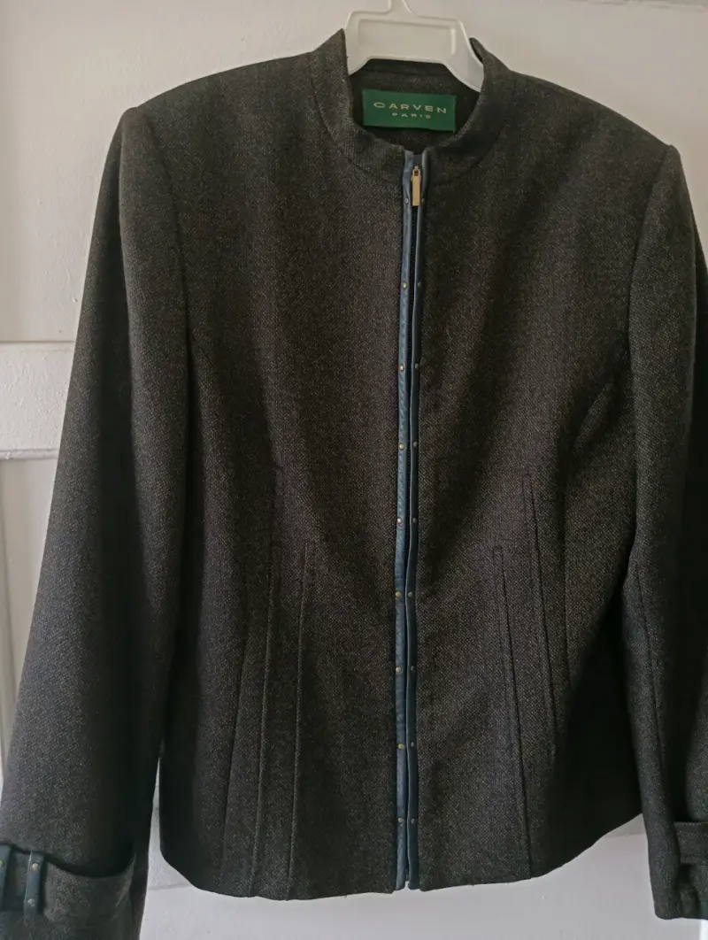 Chaqueta Carven Paris gris elegante - 3