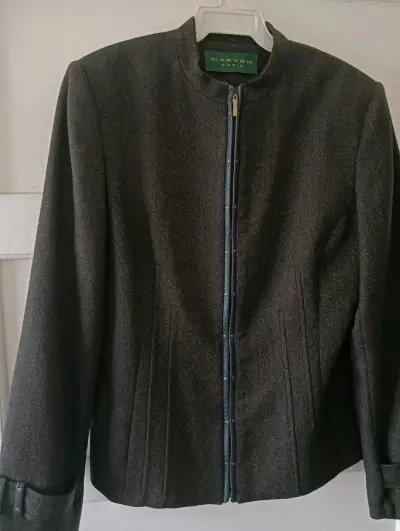 Chaqueta Carven Paris gris elegante - miniatura 3