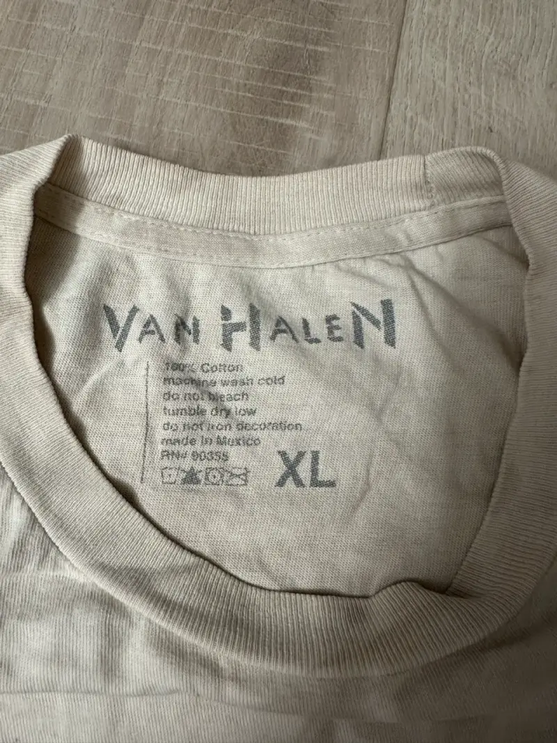 Polera vintage Van Halen Tour 1984 - 2