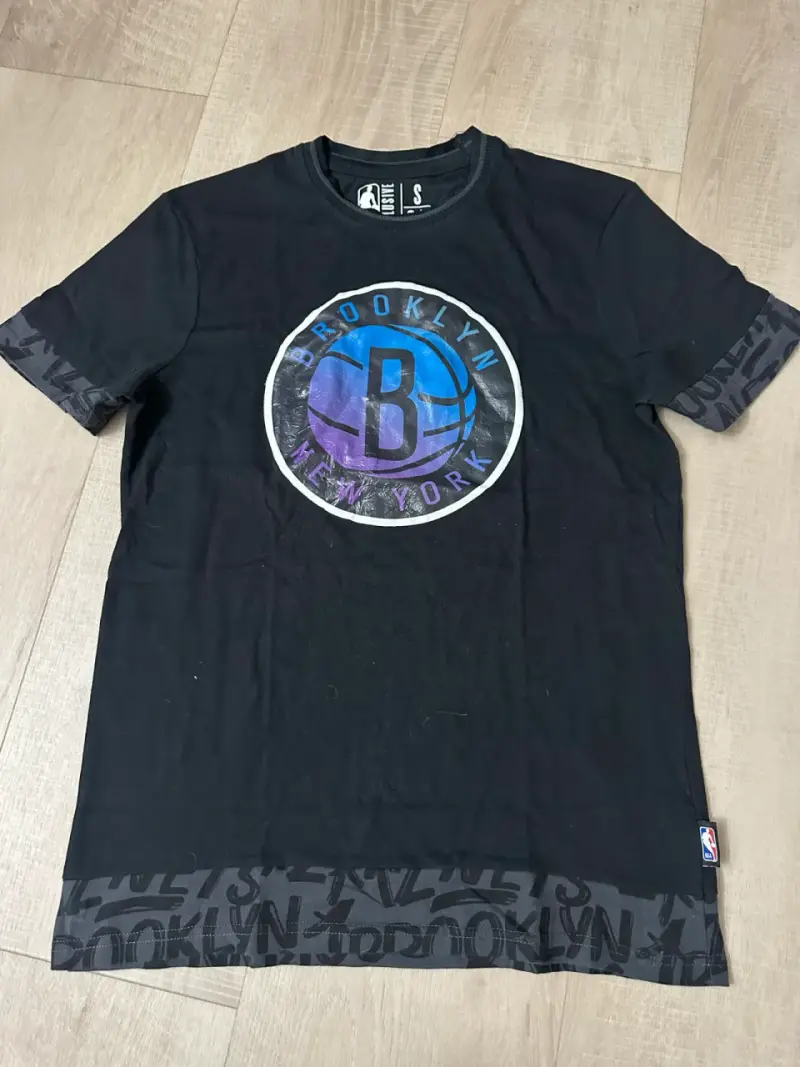 Polera NBA Brooklyn Nets negra talla S - 1