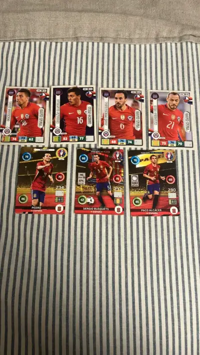 Colección de tarjetas de fútbol Chile y España - miniatura 1
