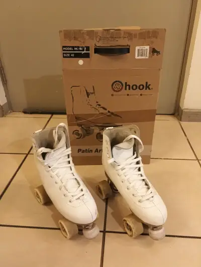 Patines de cuatro ruedas Hook blancos - miniatura 2