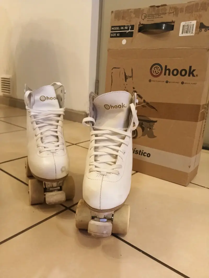 Patines de cuatro ruedas Hook blancos - 3