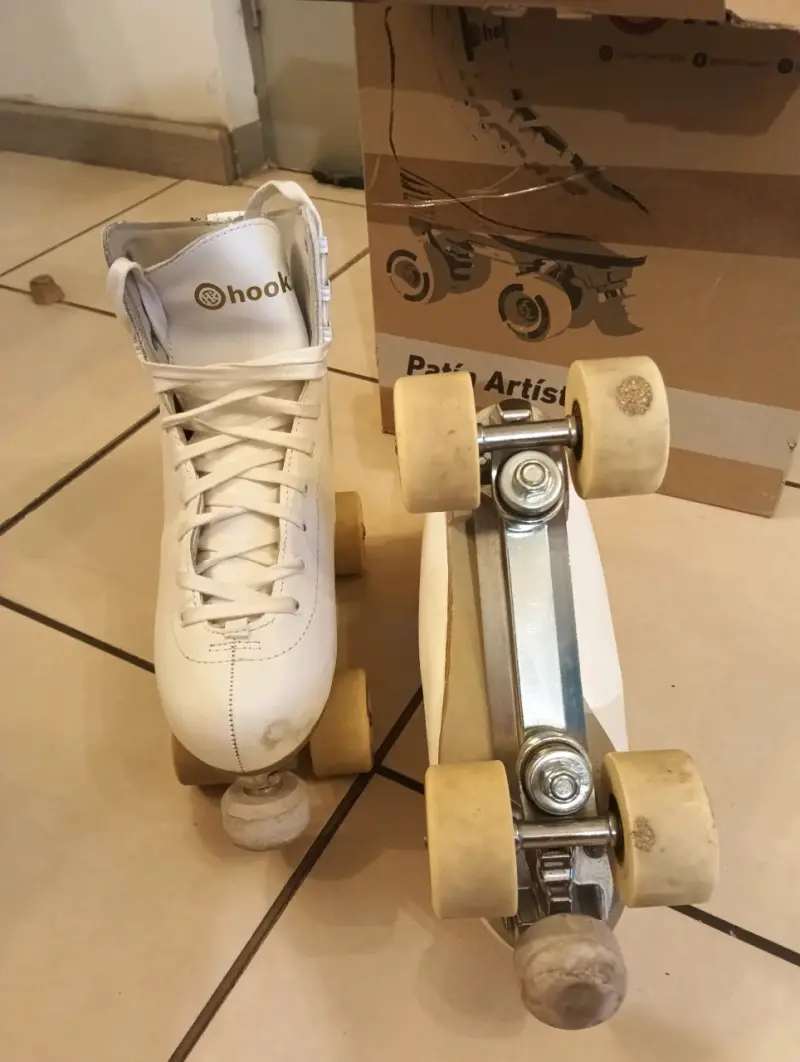 Patines de cuatro ruedas Hook blancos - 5