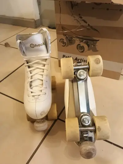 Patines de cuatro ruedas Hook blancos - miniatura 5
