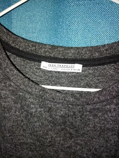 Polera Zara Trafaluc gris oscuro - miniatura 1