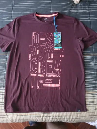 Polera deportiva hombre Morada Medysports - miniatura 1
