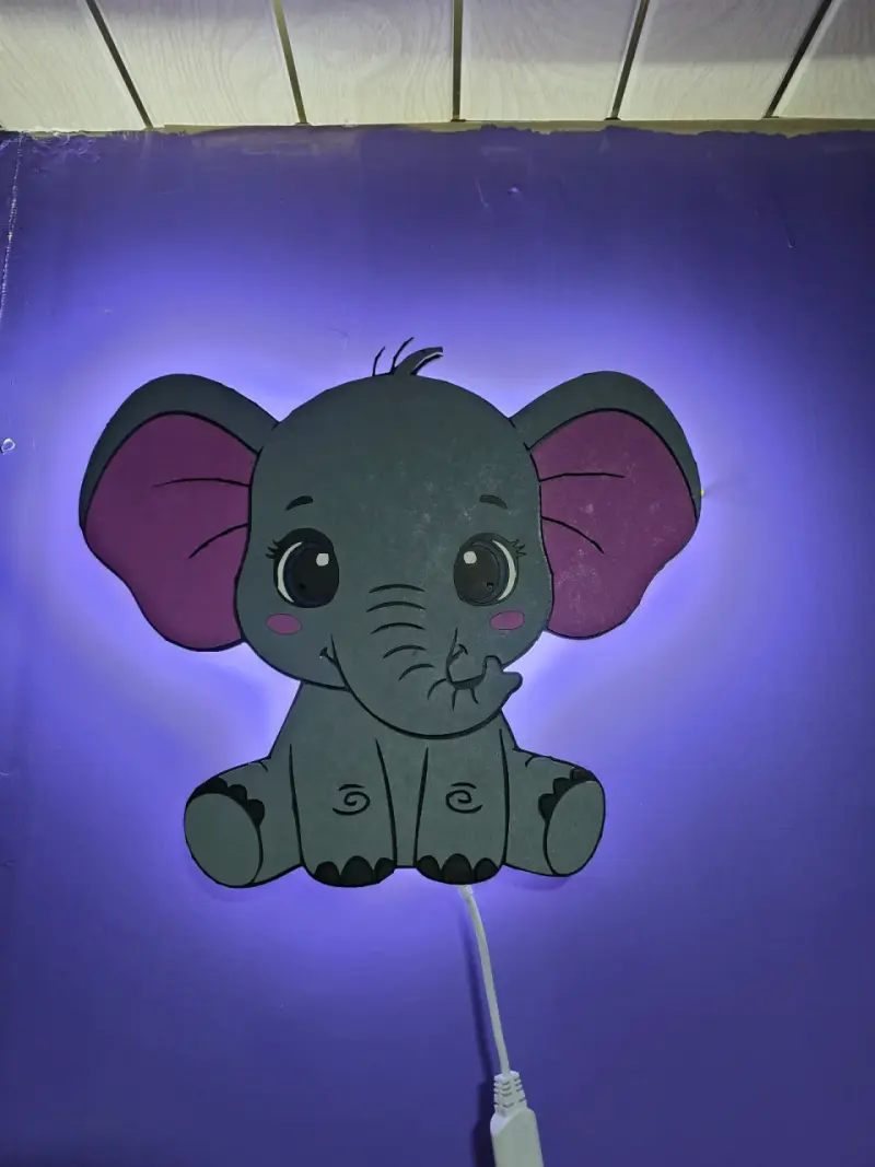 Lámpara infantil LED elefante decorativa - 2