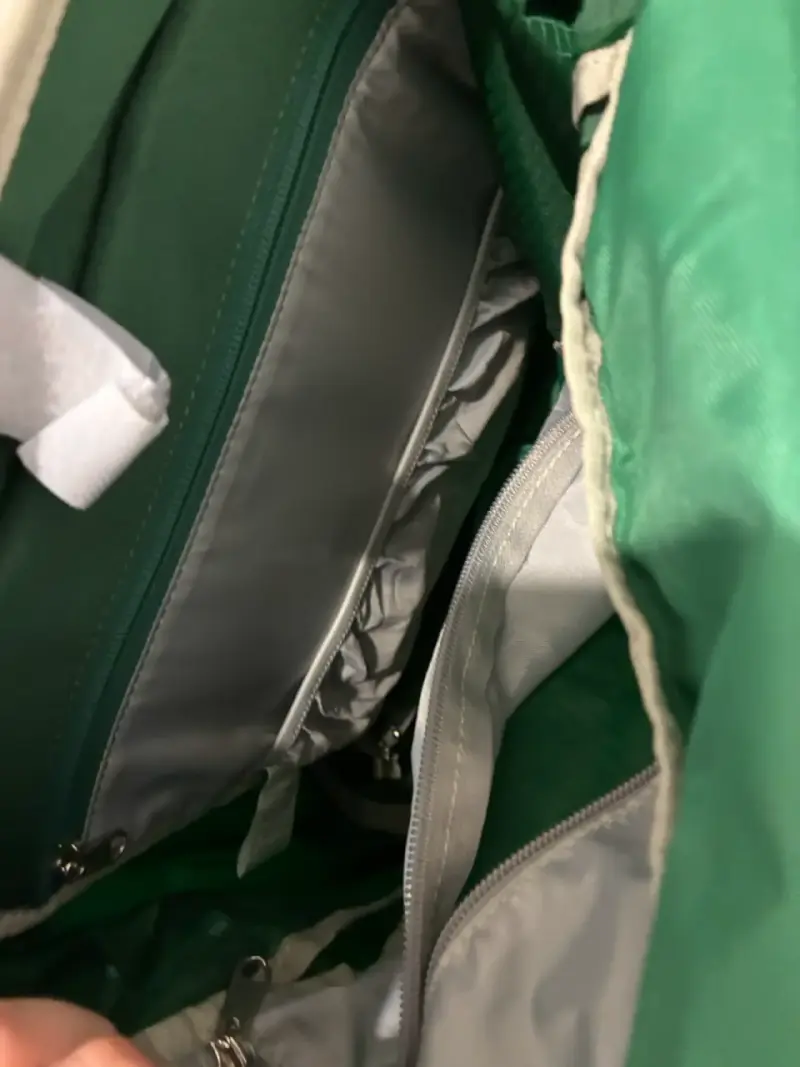 Mochila de senderismo verde 60+5L - 4