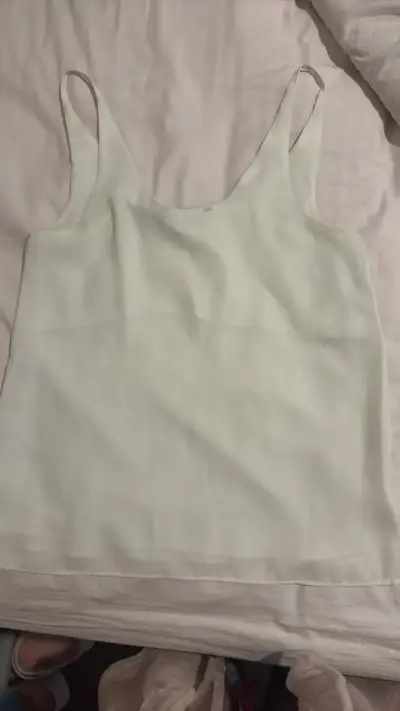 Blusa blanca sin mangas Alaniz - miniatura 3