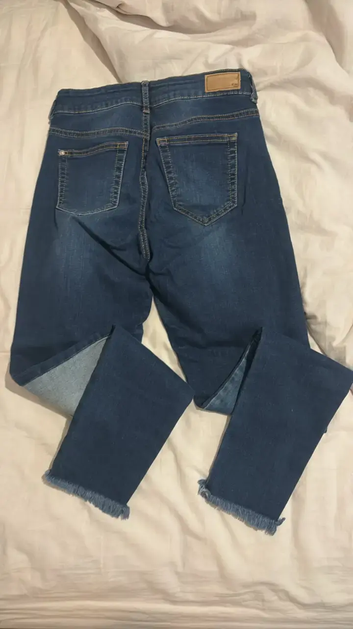 Jeans de mezclilla con diseño patchwork - 3