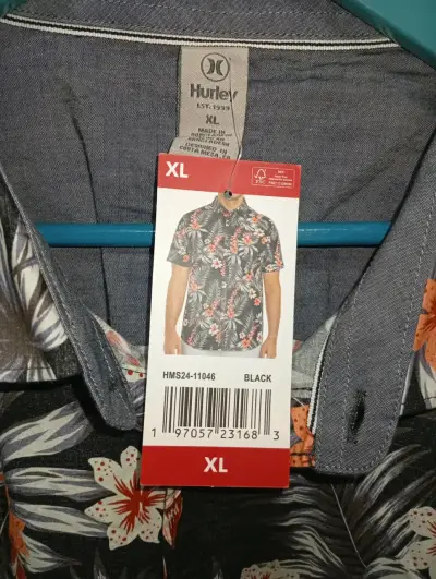 Camisa hawaiana Hurley estampada - miniatura 3