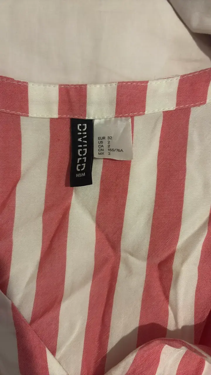 Blusa rayada H&M Divided talla 32 - 1