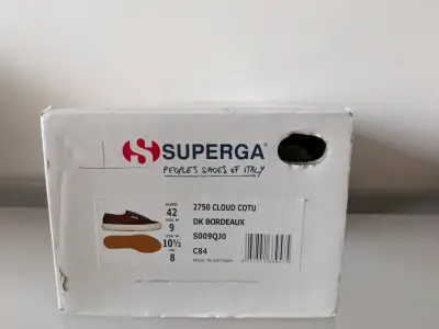 Zapatillas Superga burdeos de lona - miniatura 2