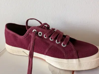 Zapatillas Superga burdeos de lona - miniatura 3