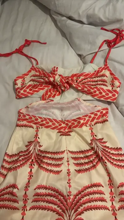 Conjunto top y falda estampado tropical - miniatura 2